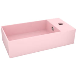 Helloshop26 - Lavabo de salle de bain avec trop-plein vasque à poser de toilette lave-mains de cuisine salle cosmétique maison 48 x 25 cm céramique