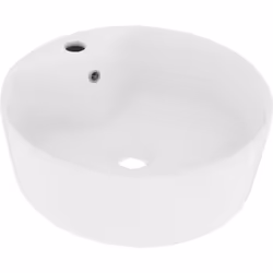 Notre lavabo rond en céramique est un supplément chic et intemporel à tout salle de bain, cabinet de toilette, vestiaire ou s ...