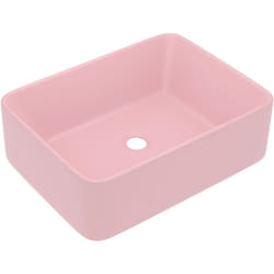 Helloshop26 - Lavabo de luxe vasque à poser de toilette lave-mains de salle de bain salle cosmétique rectangulaire intérieur 41 x 30 cm céramique