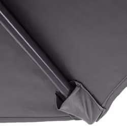 Décoshop26 04_0000944 parasol de terrasse Parasol d'aire de jeux cantilever Rond Noir, Gris - Vue supplémentaire 4