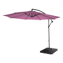 Décoshop26 04_0000946 parasol de terrasse Parasol d'aire de jeux cantilever Rond Lavande