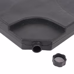 Décoshop26 04_0000946 parasol de terrasse Parasol d'aire de jeux cantilever Rond Lavande