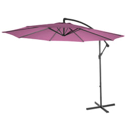 Décoshop26 04_0000945 parasol de terrasse Parasol d'aire de jeux cantilever Rond Noir, Rose