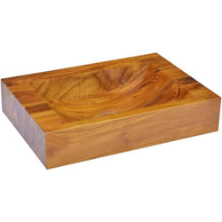 Helloshop26 - Lavabo de salle d'eau vasque à poser de toilette lave-mains de salle de bain lavabo de salle d'eau intérieur 50 x 35 x 10 cm bois de