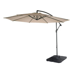Décoshop26 04_0000947 parasol de terrasse Parasol d'aire de jeux cantilever Rond Noir, Sable