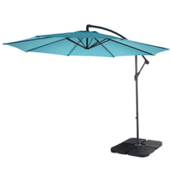 Décoshop26 04_0000940 parasol de terrasse Parasol d'aire de jeux cantilever Rond Bleu