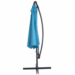 Décoshop26 04_0000949 parasol de terrasse Parasol d'aire de jeux cantilever Rond Bleu