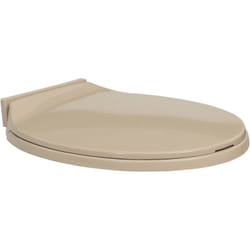 Helloshop26 - Siège de toilette abattant wc avec couvercle fermeture en douceur beige ovale
