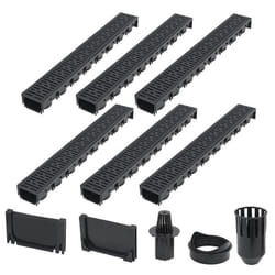 Canaux de drainage - Non spécifié - 6 pièces - Plastique - 6 m - Résistant à la corrosion