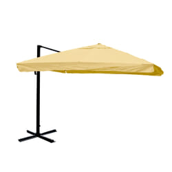 Décoshop26 04_0003966 parasol de terrasse Parasol d'aire de jeux commerciale Carré Noir, Crème