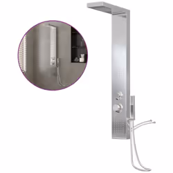 Ce système de panneaux de douche multifonctionnel a un design élégant et fera un excellent accessoire à votre salle de bain.  ...