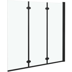 Helloshop26 - Cabine de douche pliable 3 panneaux paroi de douche cabine de baignoire écran de douche salle de bain maison intérieur esg 130 x 138 cm