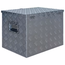 Boîte coffre de rangement caisse de outils boîte a outils boîte de remorque caisse de transport atelier 61 x 43 x 455 c