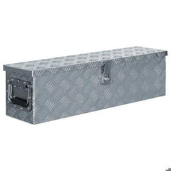Boîte en aluminium 805 x 22 x 22 cm argente