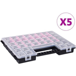 Boîtes d'assortiment 5 pièces 385 x 283 x 50 mm Plastique