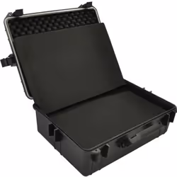 Caisse valise coffre boîte a outils rangement kit coffret mallette 35 litres noir