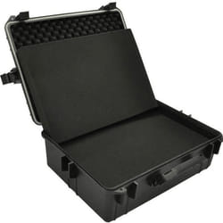 Caisse valise coffre boîte a outils rangement kit coffret mallette 35 litres noir
