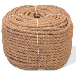 Corde 100% jute 8 mm 500 m naturelle cordage bateau maison jardin
