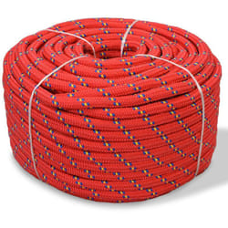 Helloshop26 - Corde de bateau polypropylène 10 mm 250 m rouge