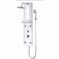 Ce système de panneaux de douche multifonctionnel a un design élégant et fera un excellent accessoire à votre salle de bain.  ...