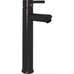 Helloshop26 - Mitigeur de salle de bain robinet de cuisine salle d'eau mitigeur de salle de bain robinet de lavabo maison intérieur 30 cm noir