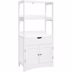 Caractéristiques: -Couleur: Blanc - Matériaux: Panneaux MDF de classe E1 - Dimensions: 60 x 32,5 x 122 cm (L x l x H) - Poids ...