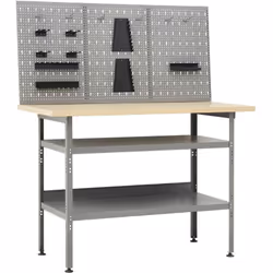 Cet ensemble est combiné avec 1 établi et 3 panneaux muraux et constitue une solution de rangement pratique pour votre atelie ...