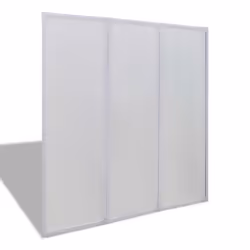 Pare baignoire a 3 volets retractables 141 x 132 cm