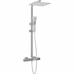 Cet ensemble de douche à deux pommes de douche avec thermostat est la solution idéale pour une expérience de douche luxueuse  ...