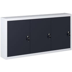 Armoire à outils murale organisateur d'outils rangement d'outils armoire de rangement atelier style industriel 120 cm métal gris et noir