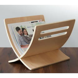 Décoshop26 - Porte revue en bois rangement magazines nature 30x29x36 cm DIV06003