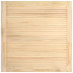 Helloshop26 - Bois de pin massif porte à persiennes porte d'armoire porte d'etagères revêtement pour placard penderie garde-robe paravent 39,5 x 39,4