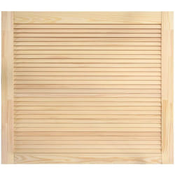 Bois de pin massif porte à persiennes porte d'armoire porte d'étagères revêtement pour placard penderie garde-robe paravent 39,5 x 49,4 cm
