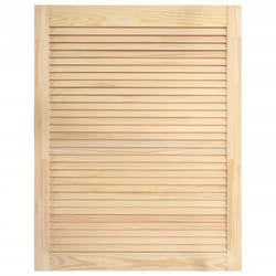 Porte darmoire - Non spécifié - 615 x 394 cm - Bois de pin massif - Circulation dair optimale - Multicolore