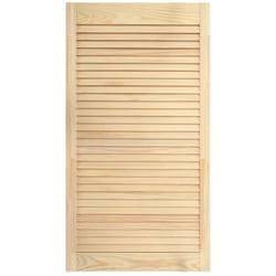 Helloshop26 - Bois de pin massif porte à persiennes porte d'armoire porte d'etagères revêtement pour placard penderie garde-robe paravent 99,3x39,4 cm