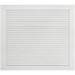 Bois de pin massif porte à persiennes porte d'armoire porte d'etagères revêtement pour placard penderie garde-robe paravent blanc 39,5 x 49,4 cm