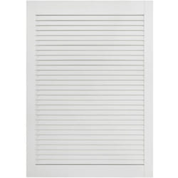 Porte à persiennes porte d'armoire porte d'etagères revêtement pour placard penderie garde-robe paravent 69 x 39,4 cm bois de pin massif blanc