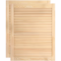 Description générale Cette porte intérieure à persiennes en bois est idéale pour améliorer la circulation de l'air dans votre ...