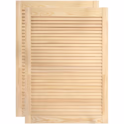 Description générale Cette porte intérieure à persiennes en bois est idéale pour améliorer la circulation de l'air tout en aj ...