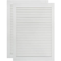 Helloshop26 - Portes à persiennes 2 pièces bois de pin massif 69 x 39,4 cm blanc