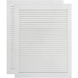 Helloshop26 - Portes à persiennes 2 pièces bois de pin massif blanc 69x49,4 cm