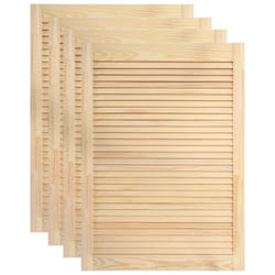 Helloshop26 - Portes à persiennes 4 pièces bois de pin massif 69 x 39,4 cm