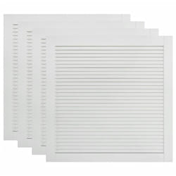 Helloshop26 - Lot de 4 bois de pin massif portes à persiennes portes d'armoire portes d'etagères revêtement pour placard penderie garde-robe 39,5 x