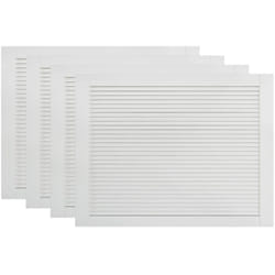 Helloshop26 - Lot de 4 portes à persiennes portes d'armoire portes d'etagères revêtement pour placard penderie garde-robe 39,5 x 59,4 cm bois de pin