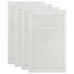 Porte darmoire - Non spécifié - 4 pièces - Bois de pin massif - Blanc - 993 x 494 cm