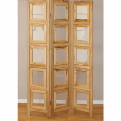 Paravent 3 panneaux pliable en bois avec 15 portes photos Photos non comprises Cadres en bois (paulownia) 15 Porte-photo : 25 ...