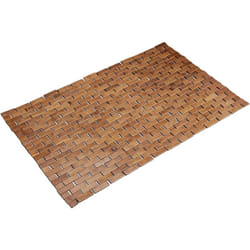 Helloshop26 - Tapis en bambou 50 x 80cm sauna salle de bain wc marron