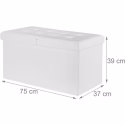 Banc pratique avec espace de rangement Apparence élégante en cuir artificiel assure d’attirer tous les regards Assurer vous d ...