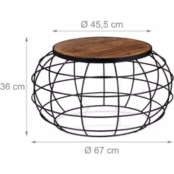 Dimensions H x D : env. 36 x 67 cm Dessus de table D: env. 45,5 cm Poids: env. 6 kg Avec capacité maximale de 10 kg En vrai b ...