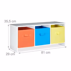 Banc de rangement enfant caisse a jouets coloree banc en bois boîte a jouets pliable 81 cm blanc